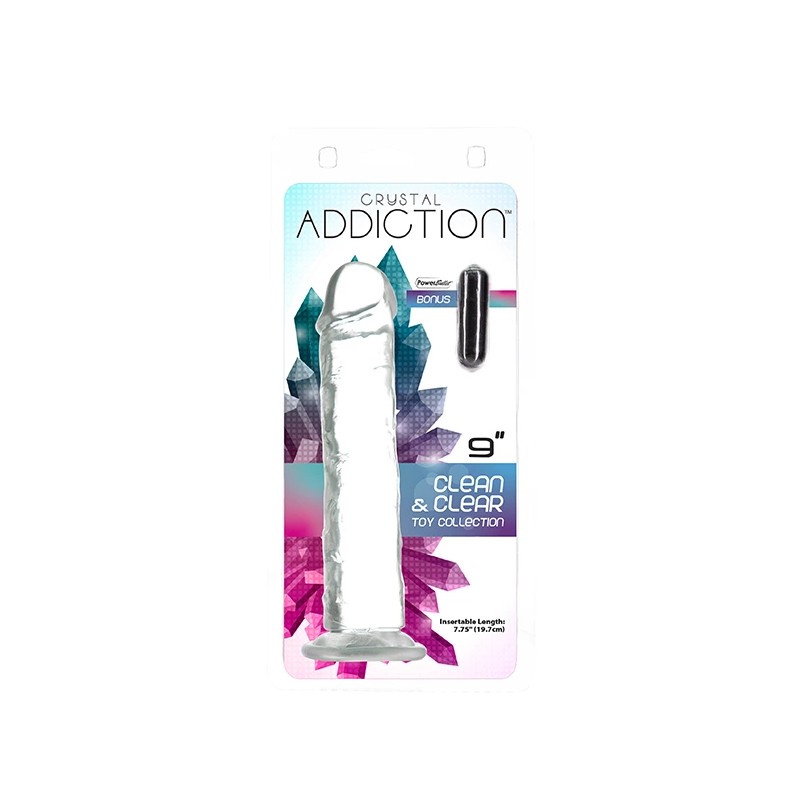 Dildo - Addiction Crystal Addiction Vertical Dildo 23 cm